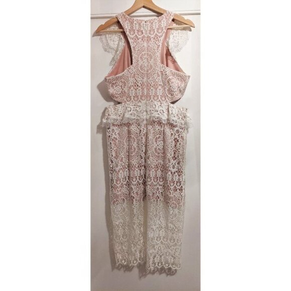 ALEXIS | Pepa Lace Cut-out Midi Dress - Picture 6 of 11